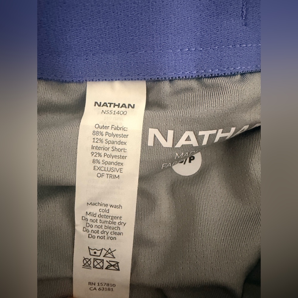 NWT Nathan Women's Running Shorts — Periwinkle - Picture 8 of 10